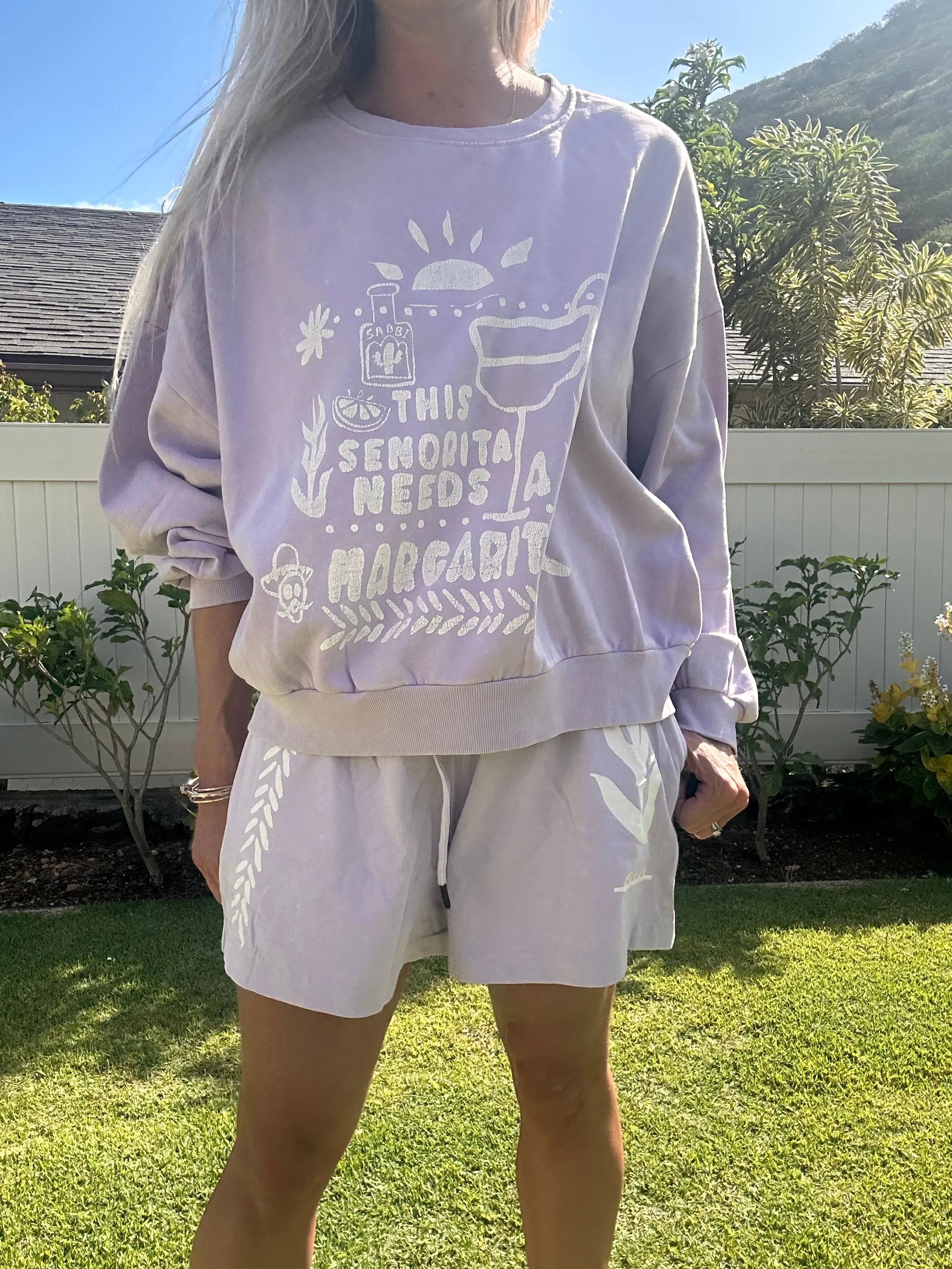 SABBI The Cali Jumper sweatshirt-Margie Lilac