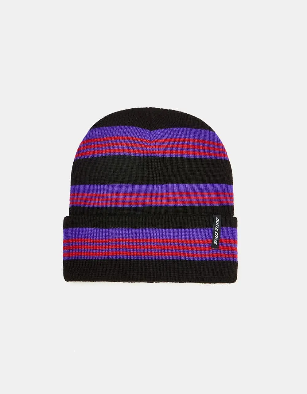 Santa Cruz Seacliff Beanie - Black Stripe