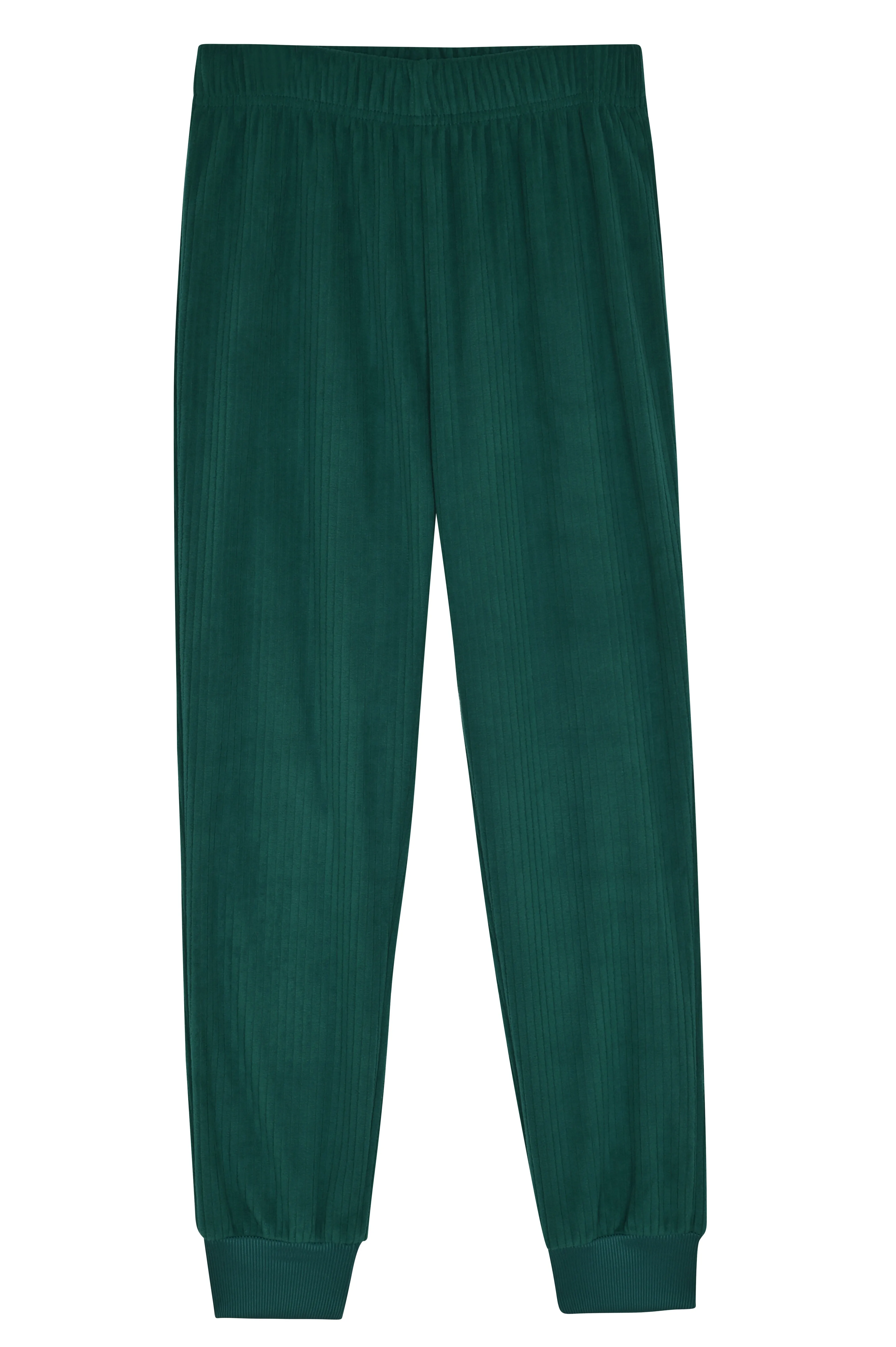 Sleep On It Boys 2-Piece Velour Pajama Sets - Green Texture