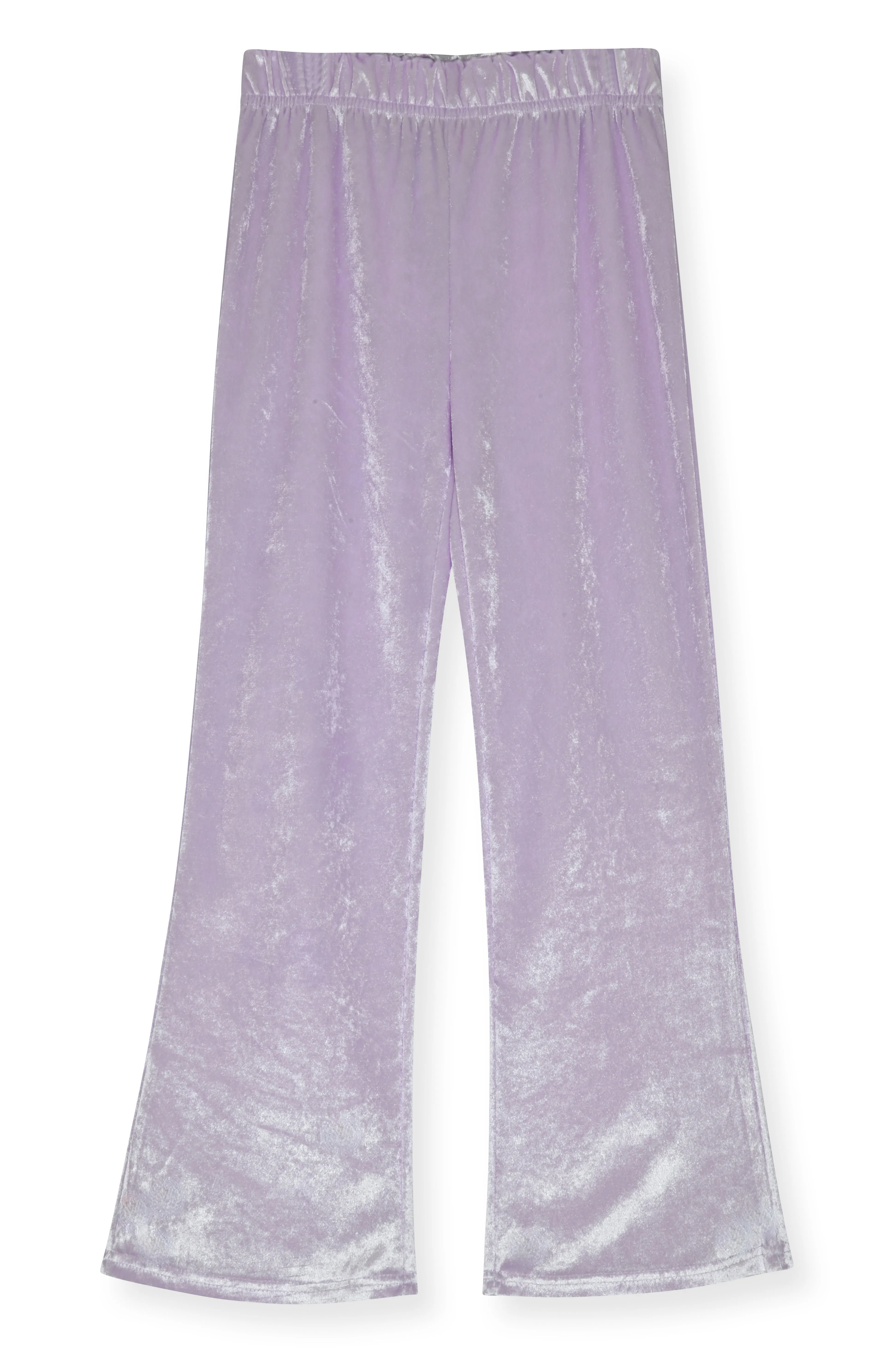 Sleep On It Girls 2-Piece Velour Pajama Pant Sleep Set - Purple Foil