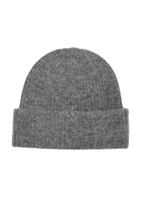 SLFMALINE LANO KNIT BEANIE NOOS | MEDIUM GREY MELANGE