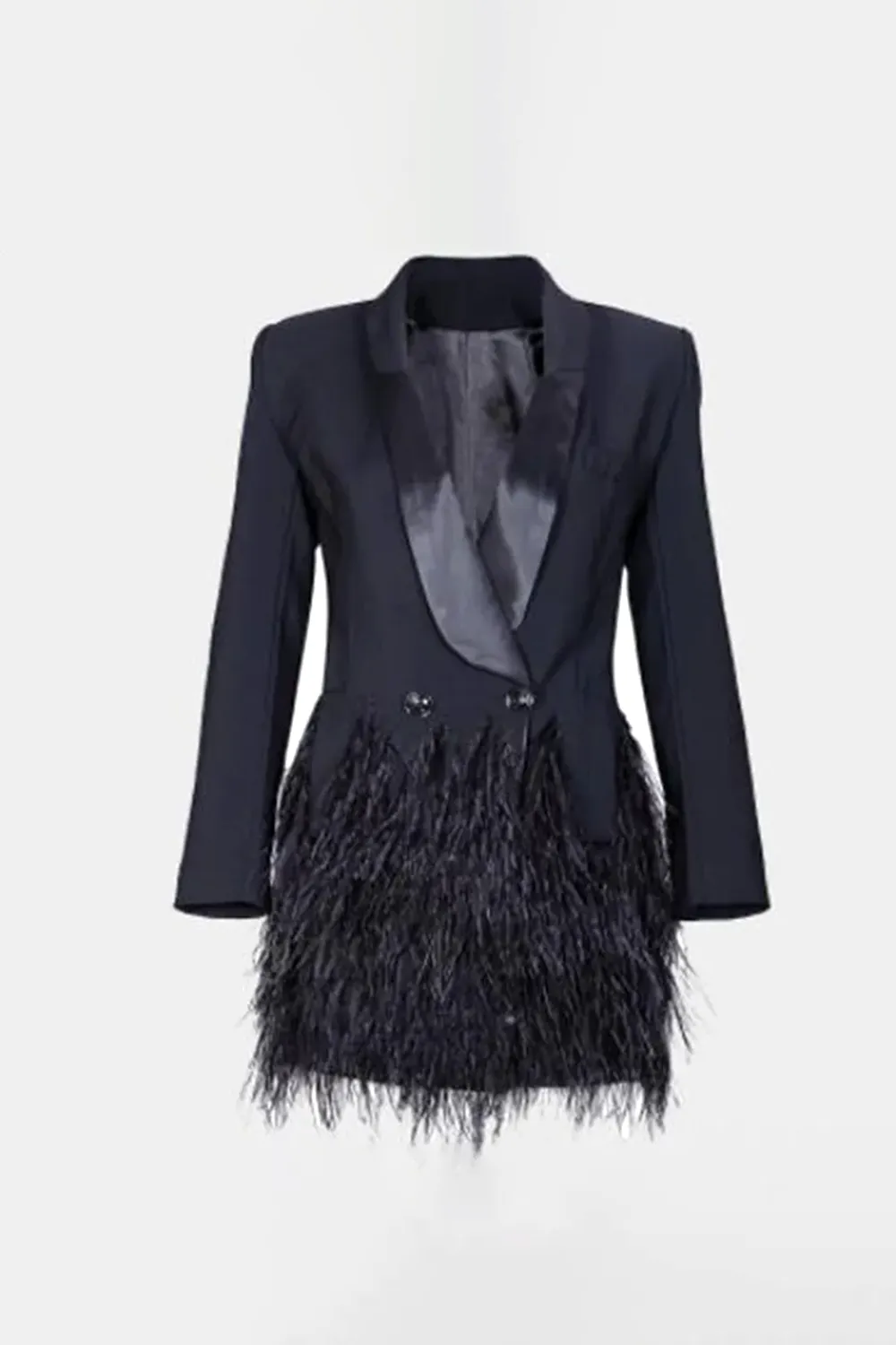 Soraya Feather Blazer Dress