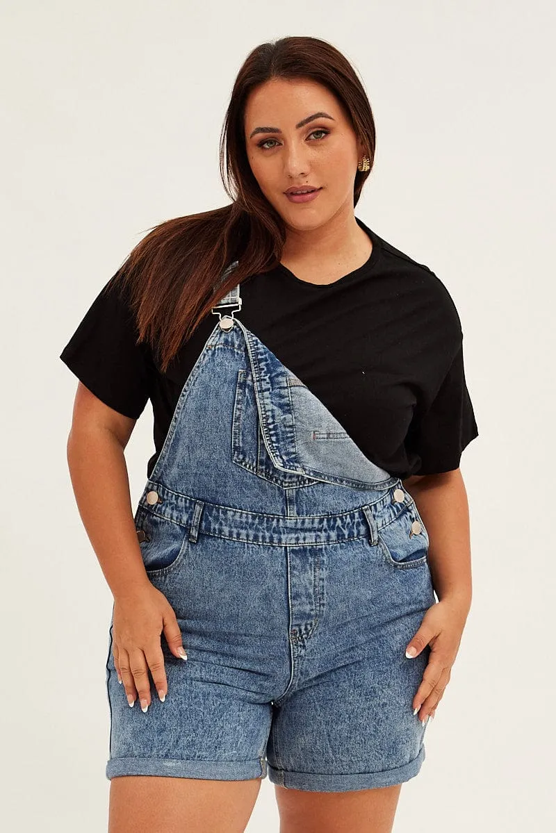 Steel Blue Denim Overall