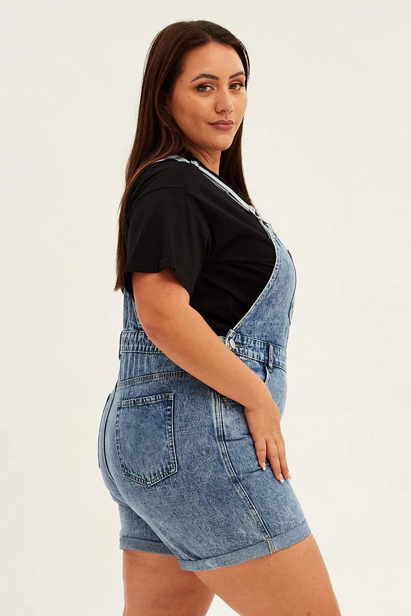 Steel Blue Denim Overall