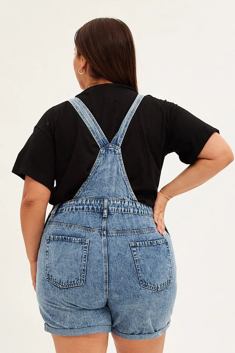 Steel Blue Denim Overall