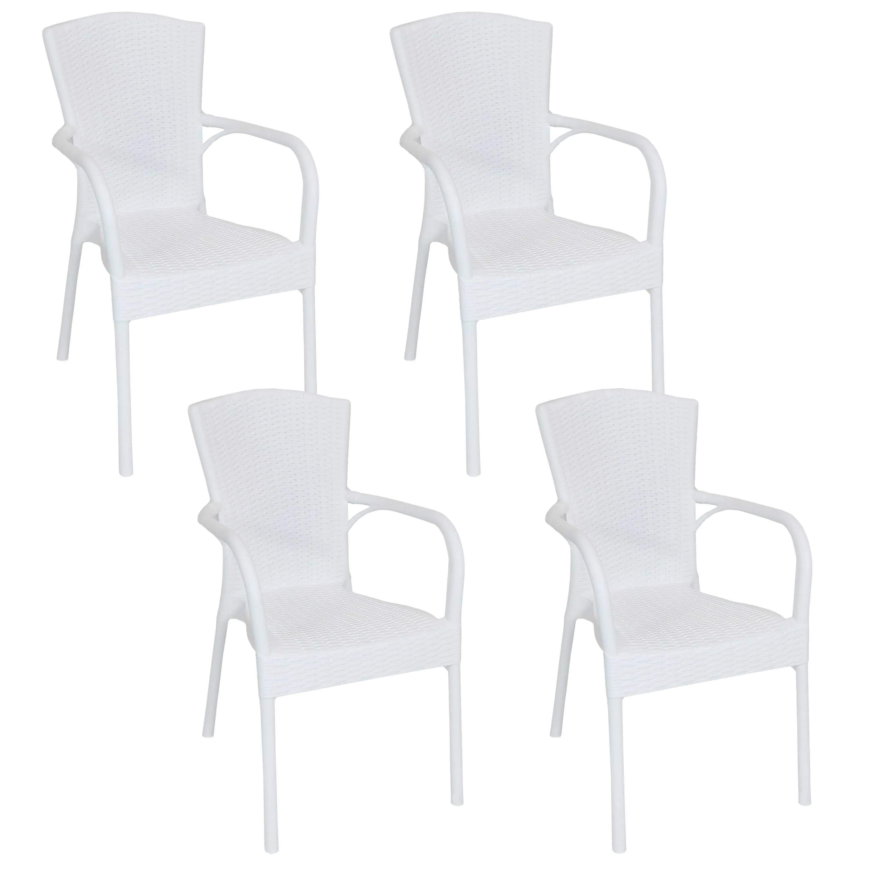 Sunnydaze Segesta All-Weather Plastic Patio Dining Chair