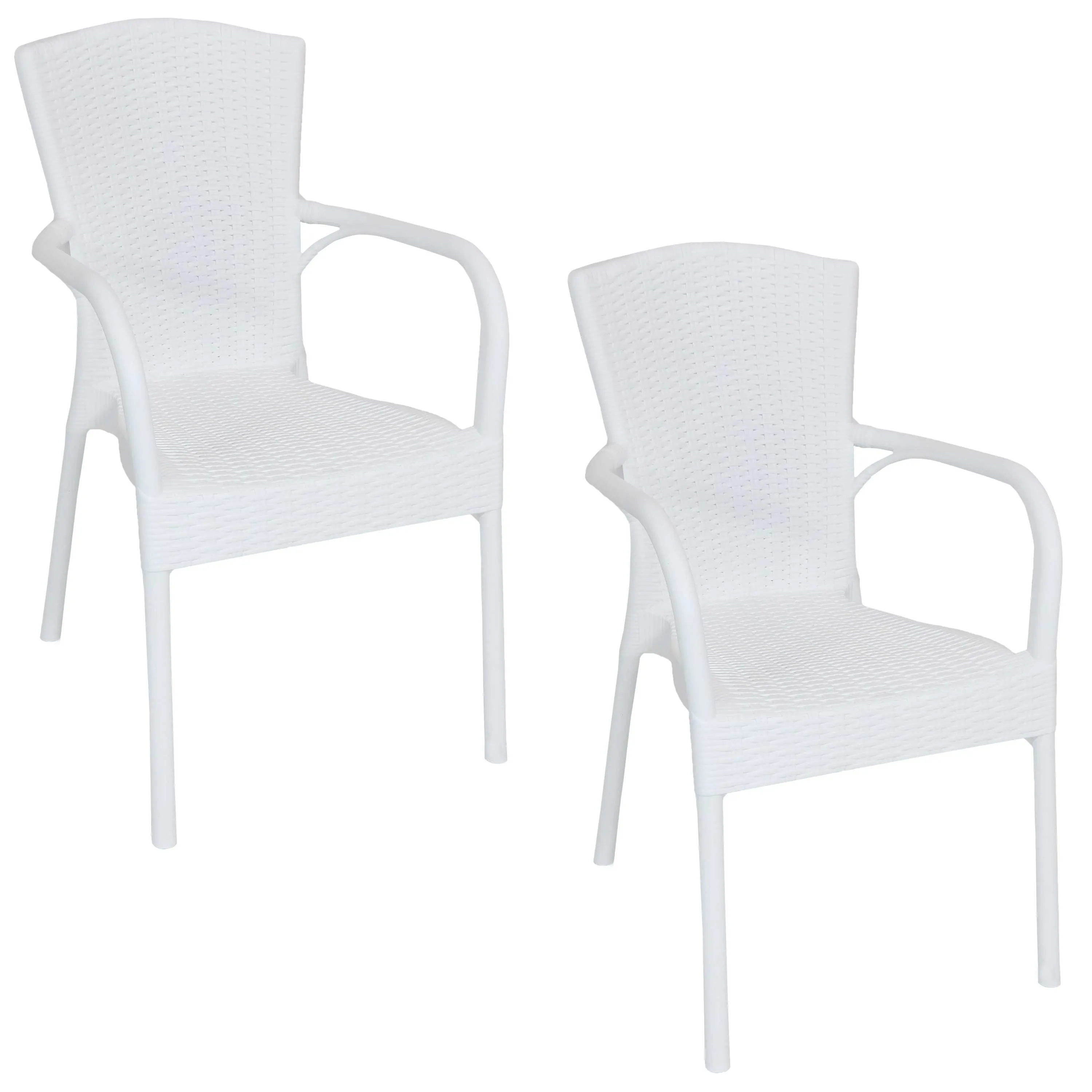 Sunnydaze Segesta All-Weather Plastic Patio Dining Chair