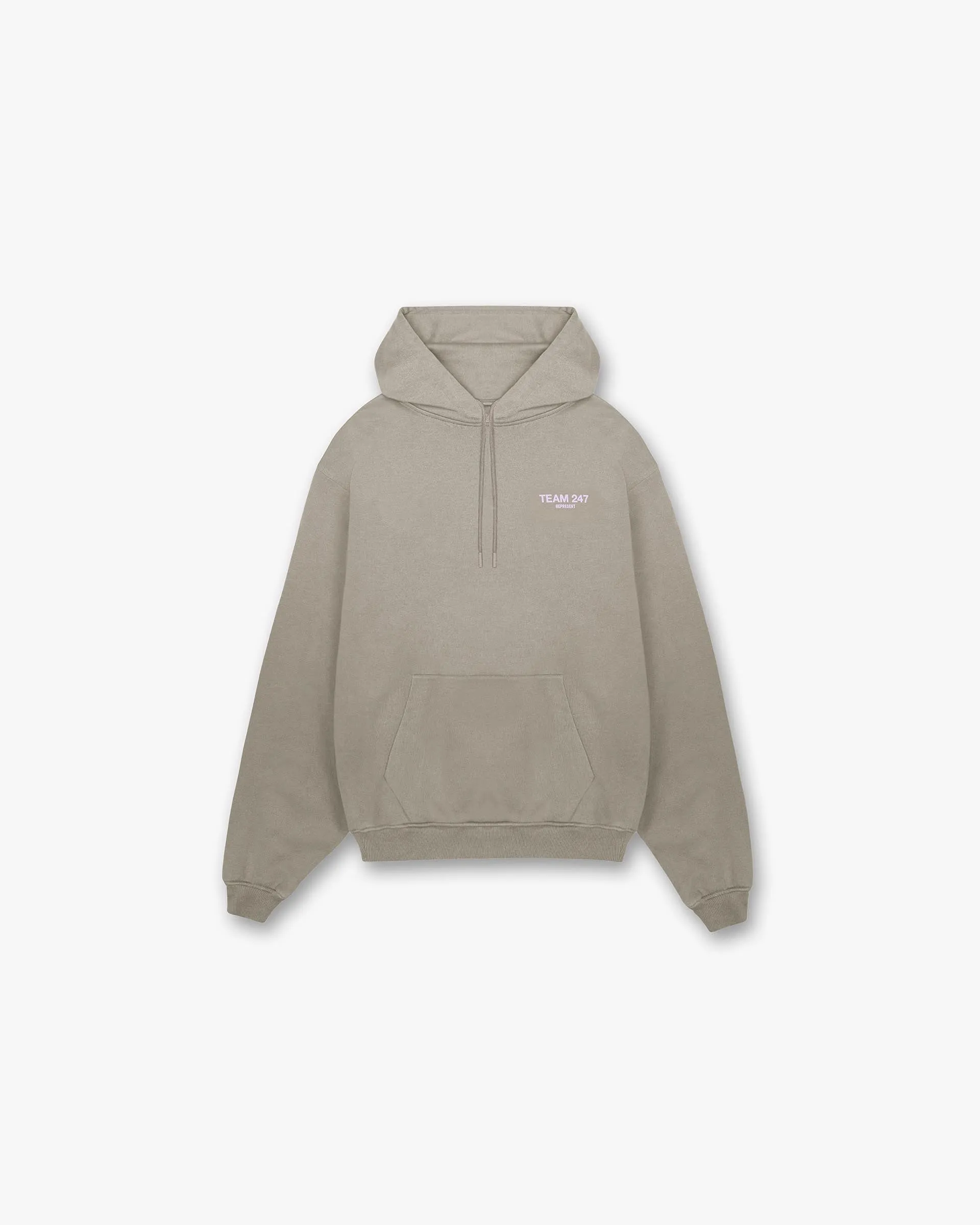 Team 247 Oversized Hoodie - Khaki Lilac