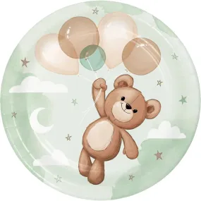 Teddy Bear Plates - Lunch 8 Pkt