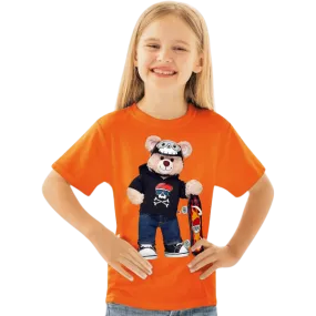 TEDDY BEAR SKATEBOARD KIDS T SHIRT