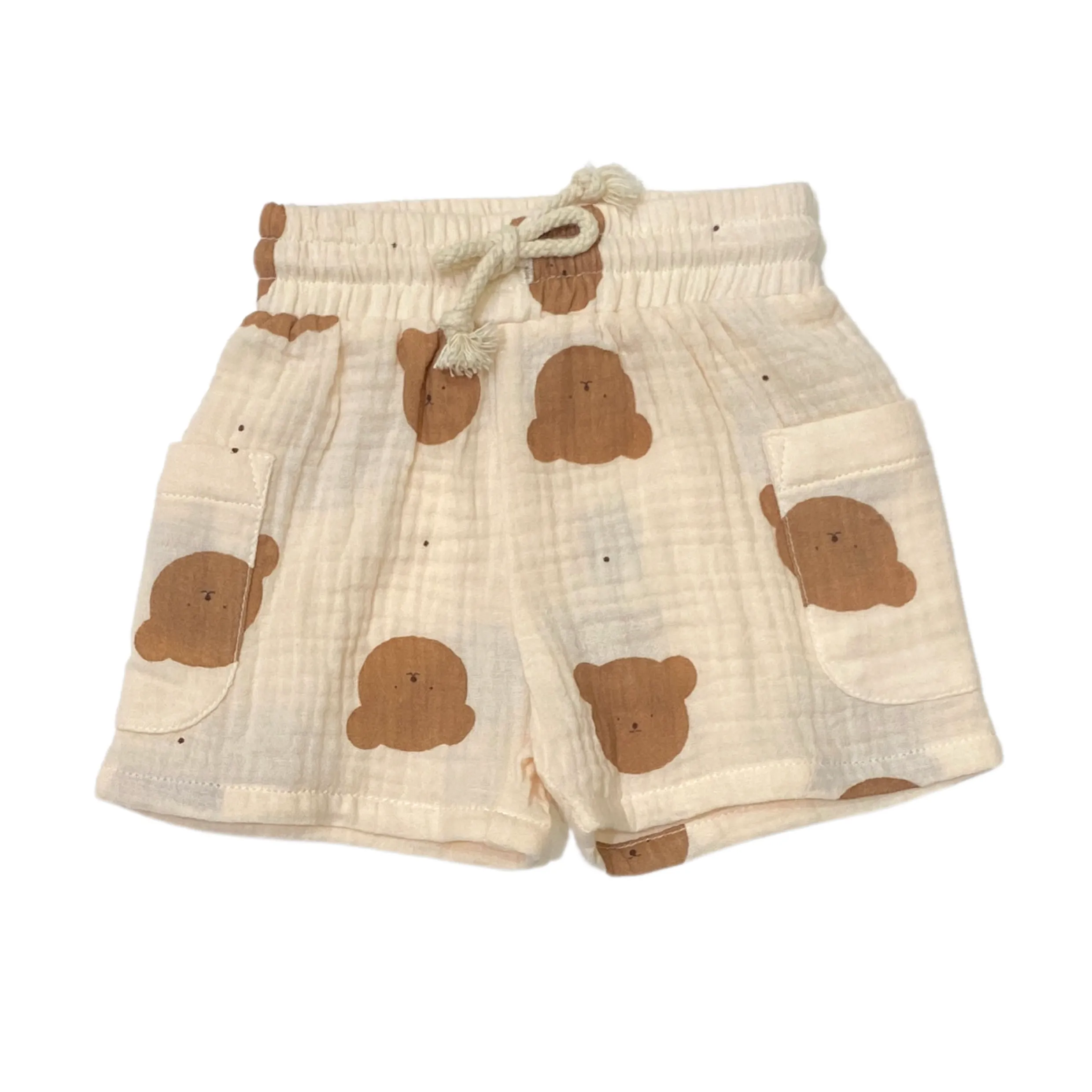 Teddy Organic Cotton Muslin Short & T-Shirt Set