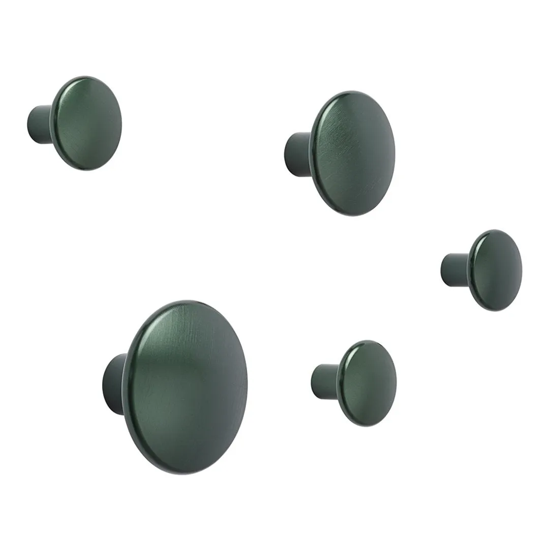 The Dots Metal Coat Hooks - Set of 5