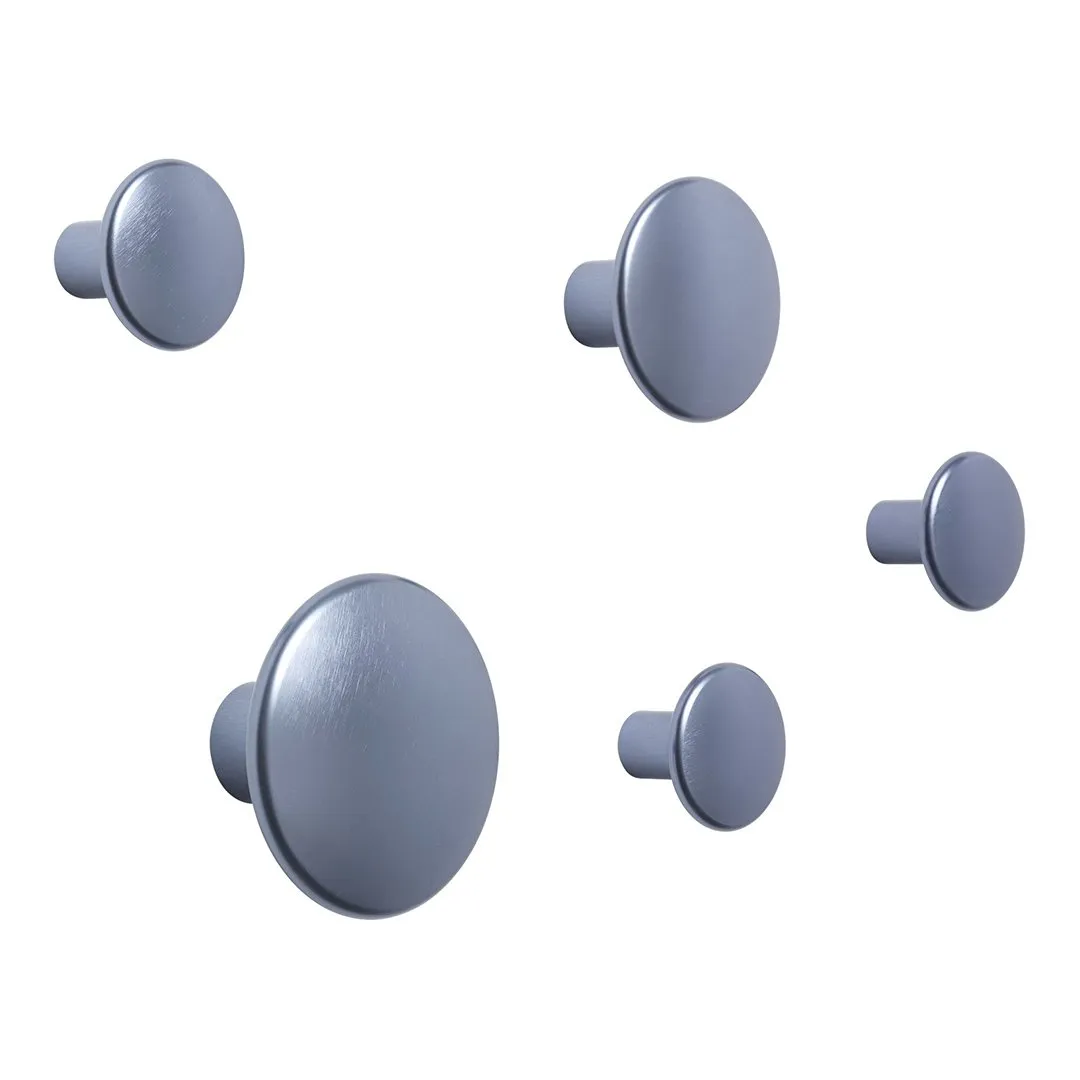 The Dots Metal Coat Hooks - Set of 5