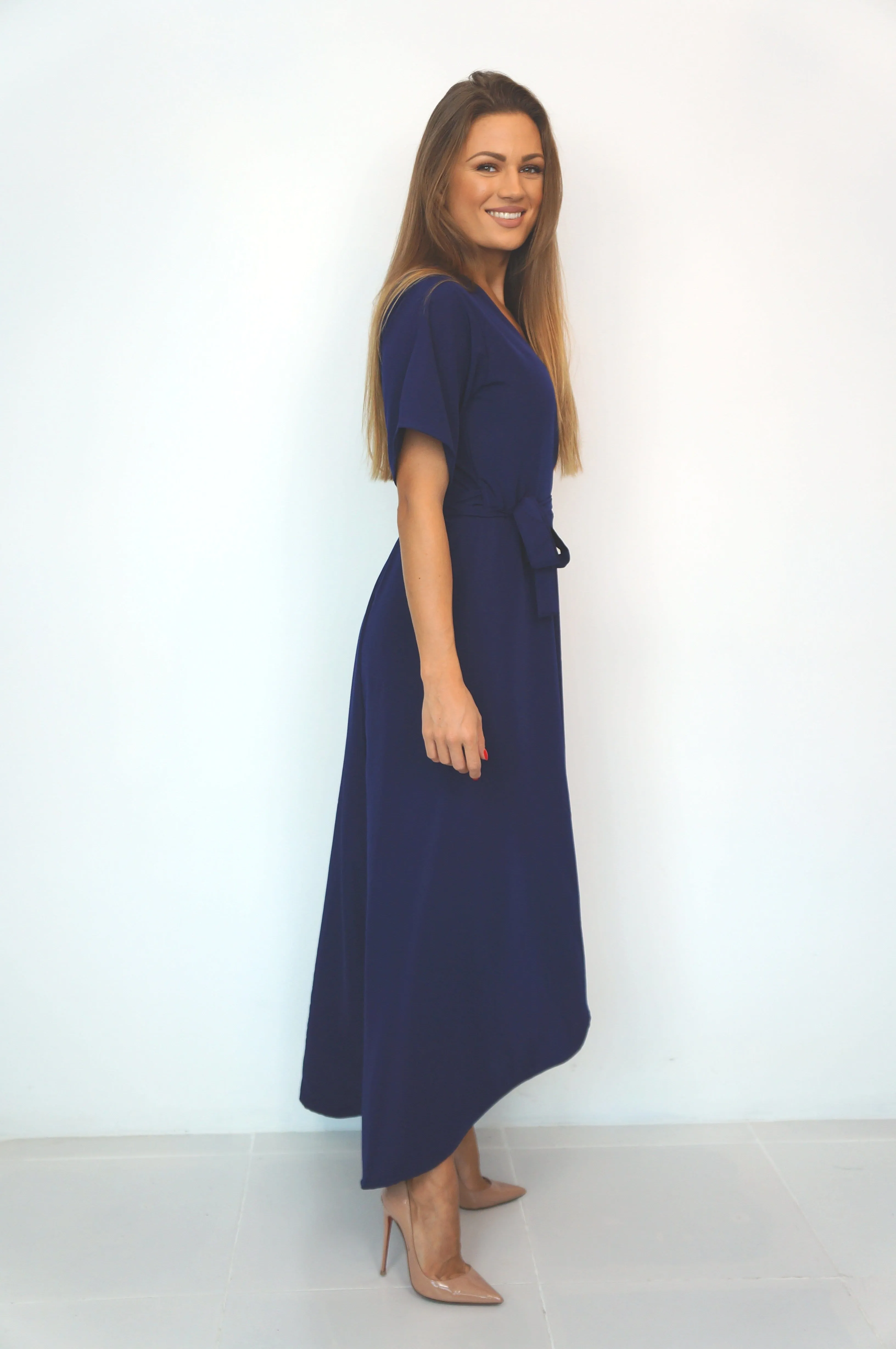 The Maxi Wrap Dress - Perfect Navy