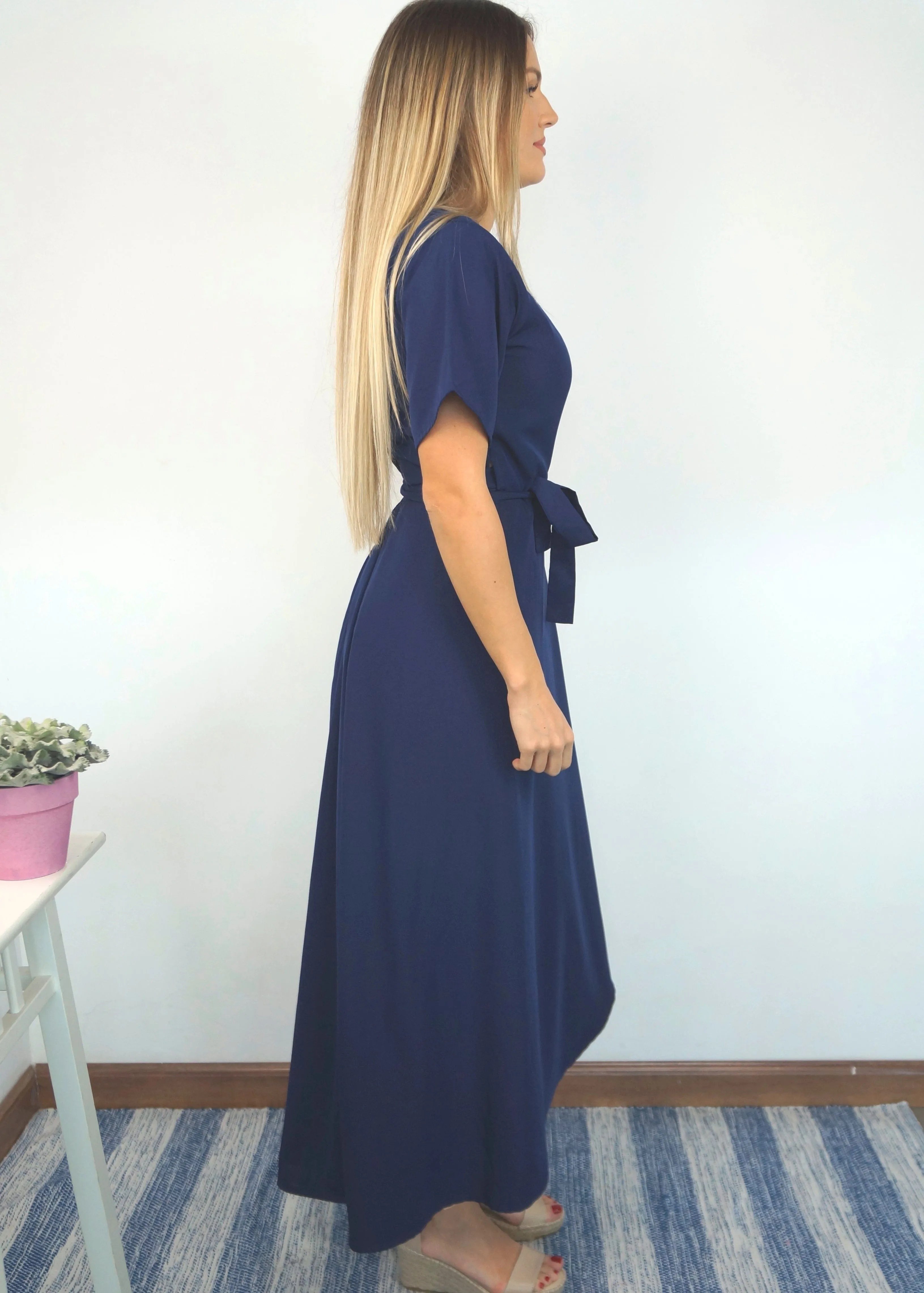 The Maxi Wrap Dress - Perfect Navy