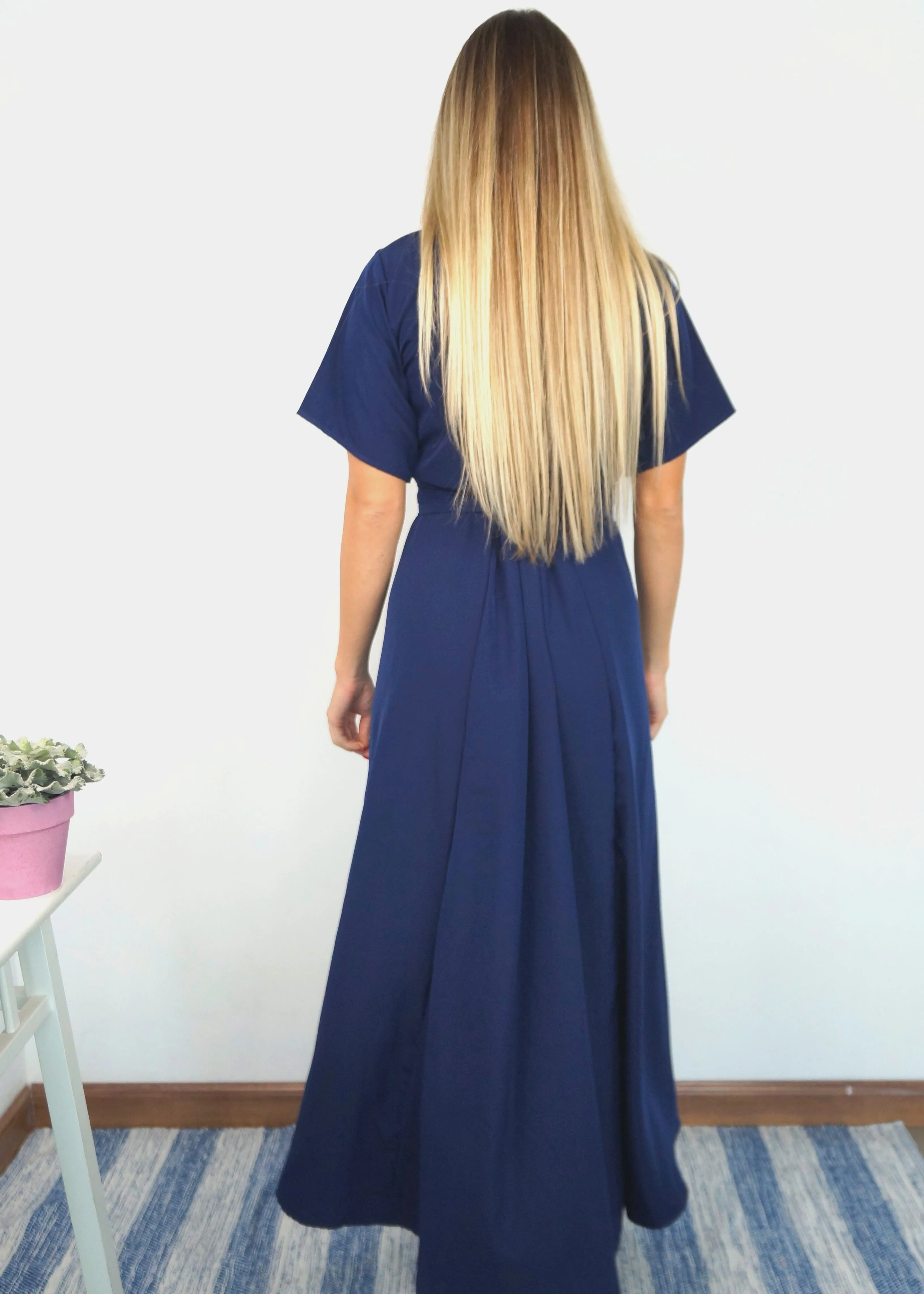 The Maxi Wrap Dress - Perfect Navy