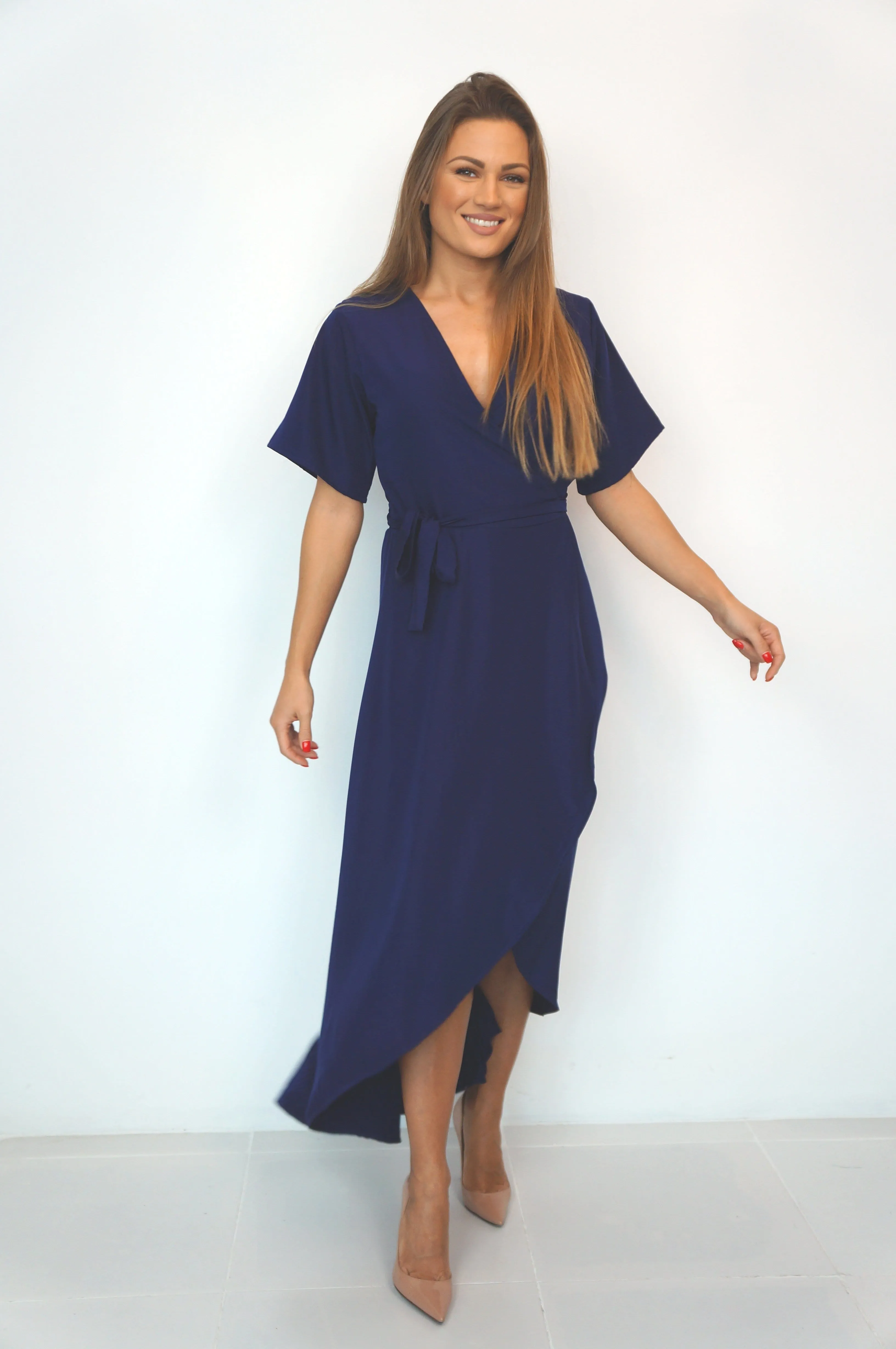 The Maxi Wrap Dress - Perfect Navy