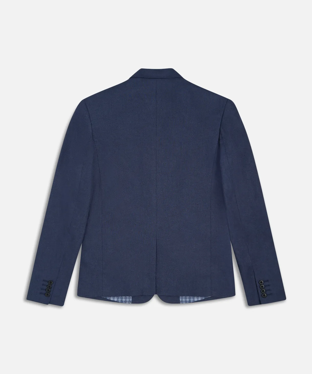 The Palermo Herringbone Blazer - Dk Navy