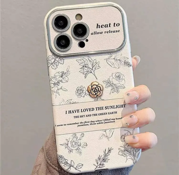 Timeless Floral iPhone Case with Scarf Strap