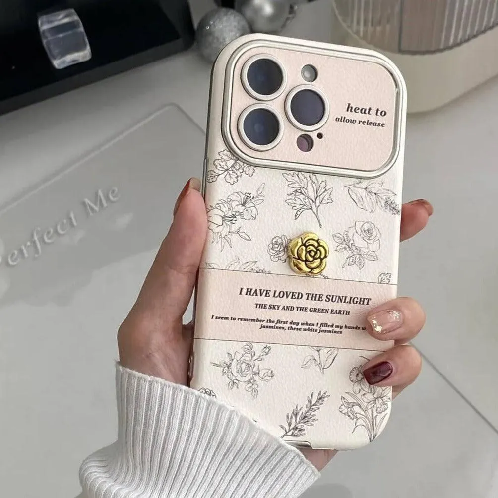 Timeless Floral iPhone Case with Scarf Strap