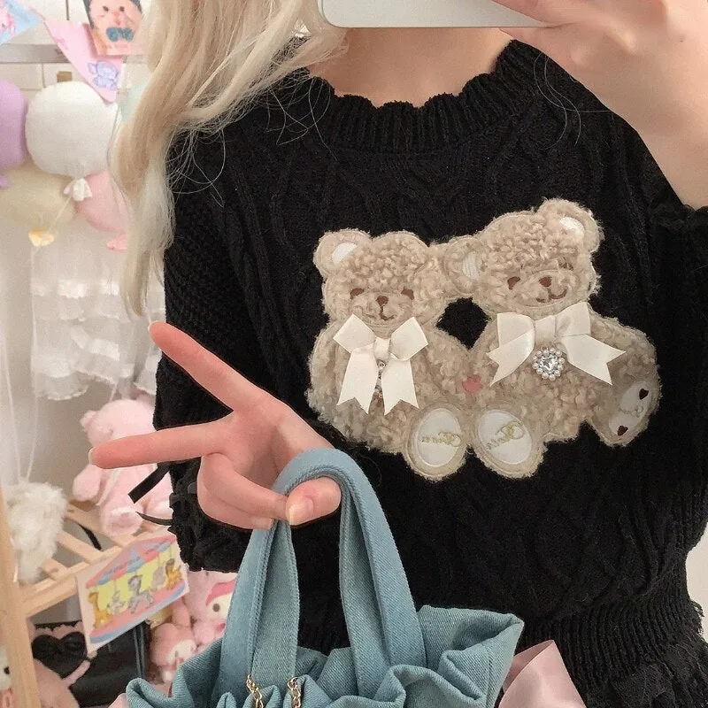 Vintage Teddy Knit Crewneck