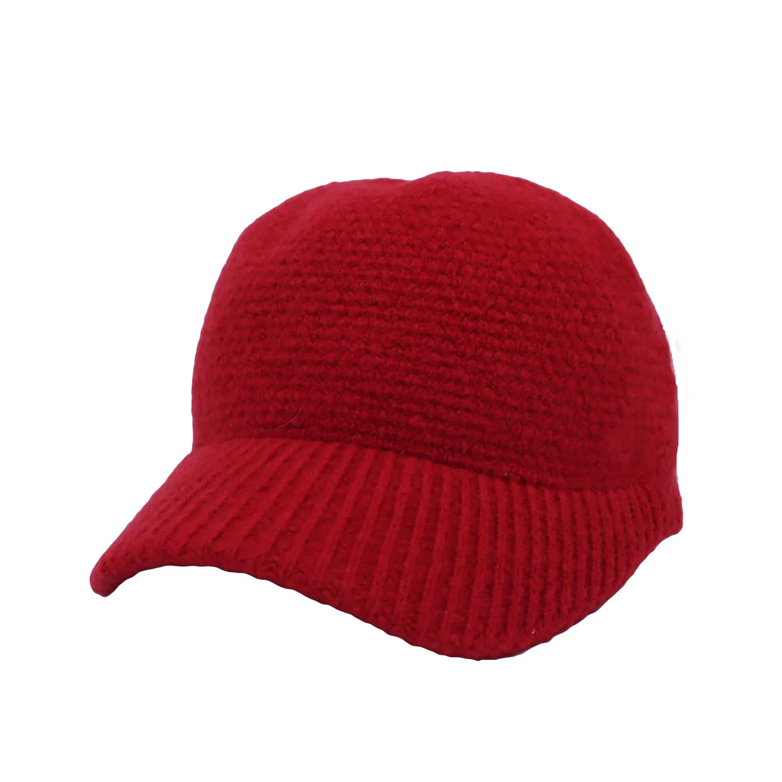 Women Winter Knit Visor Beanie Hat Watch Skull Cap ACQ1381