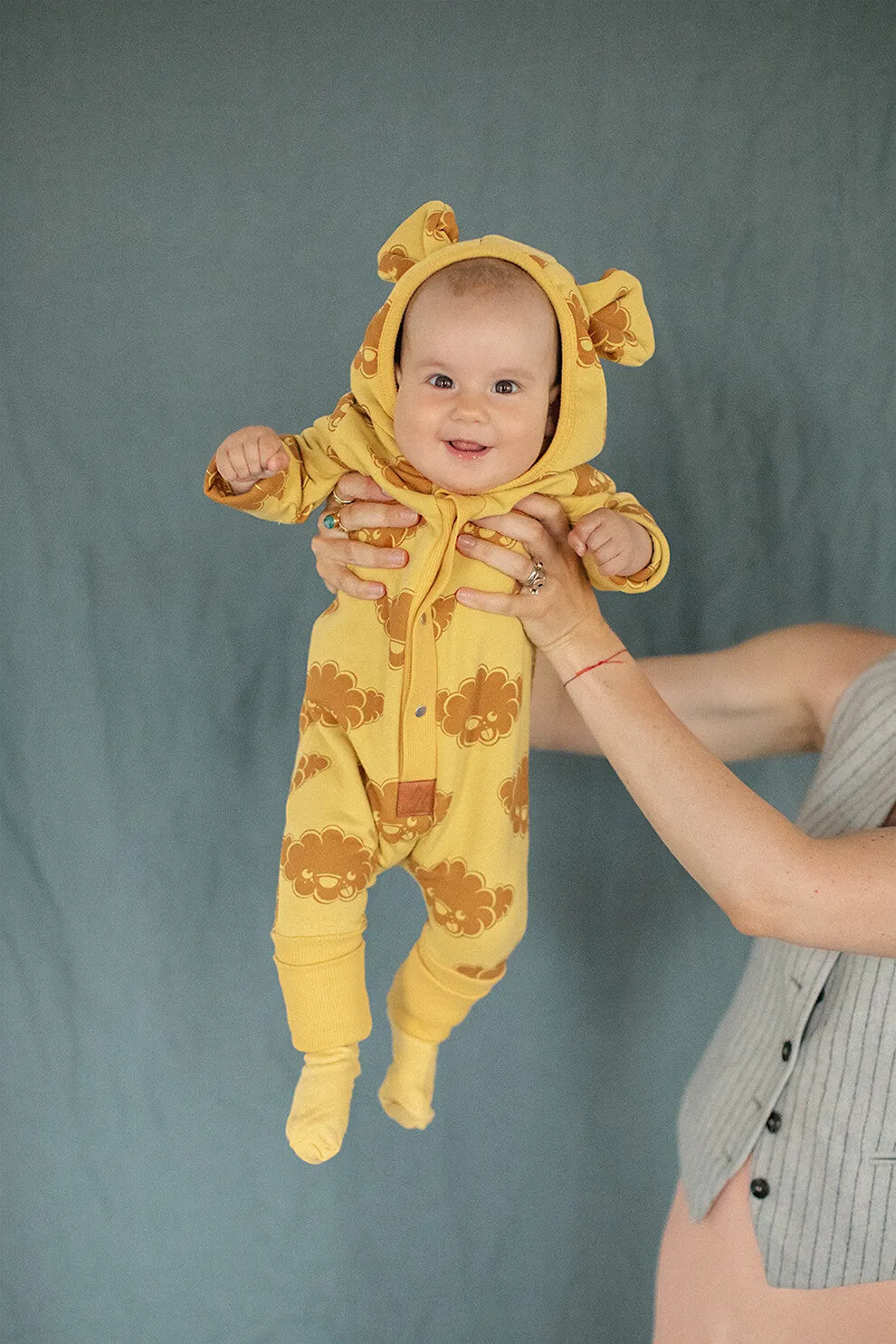 Zezuzulla Overall Eared Jumpsuit Fluffy